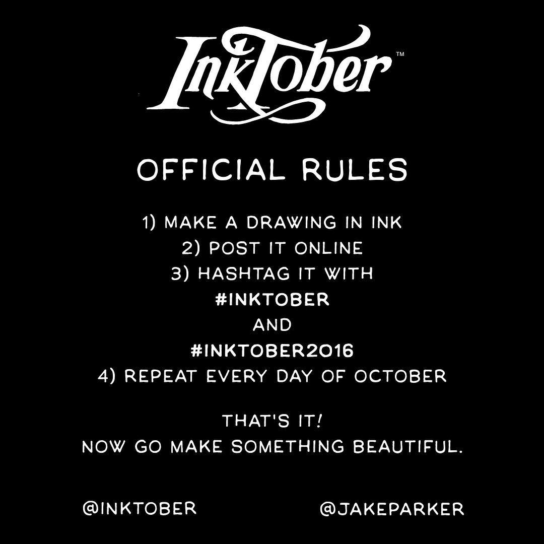 InkTober 2016 Rules